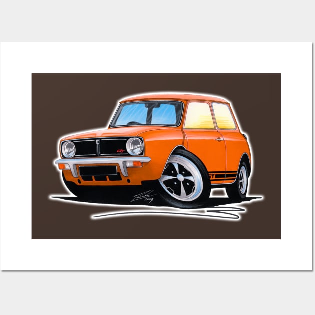 Mini 1275GT Orange Wall Art by y30man5